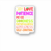 Christelijke bijbelvruchten van de gedistilleerde sticker (Voorkant)