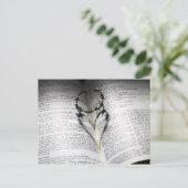 Christelijke bijliefde hart inspirerend religie briefkaart (Staand voorkant)