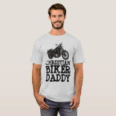 CHRISTELIJKE BIKER DADDY T-SHIRS T-SHIRT (Voorkant volledig)