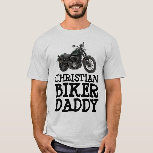 CHRISTELIJKE BIKER DADDY T-SHIRS T-SHIRT (Voorkant)