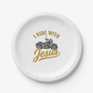 Christelijke Biker Ik Rijd Met Jezus Vintage Motor Papieren Bordje