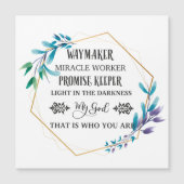 Christelijke Blauwe Floral Wreath (Voorkant)