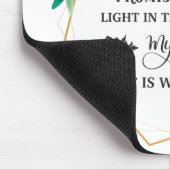 Christelijke Blauwe Floral Wreath Muismat (Hoek)