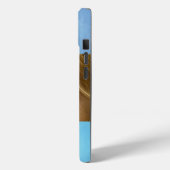 Christelijke Blauwe Hemel Oog met Kruisen Gouden D Case-Mate iPhone Case (Achterkant / Links)