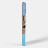 Christelijke Blauwe Hemel Oog met Kruisen Gouden D Case-Mate iPhone Case (Achterkant / Rechts)