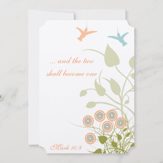 Christelijke Blauwgroen koraaldieren Kaart (Achterkant)