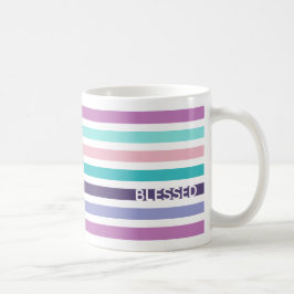 Christelijke BLESSEN Moderne pasta striped Koffiemok