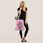 Christelijke BLOEI WAAR JE BENT GEPLANT Roze Bloem Tote Bag (Op model)