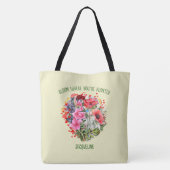 Christelijke BLOEI WAAR JE GEPLANT BENT Gele Bloem Tote Bag (Achterkant)