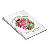 Christelijke BLOEI WAAR U BENT GEPLANT Bloemen Notitieboek (Rechterzijde)