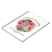 Christelijke BLOEI WAAR U BENT GEPLANT Bloemen Notitieboek (Linkerzijde)