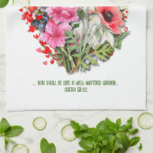 Christelijke BLOEI WAAR U BENT GEPLANT Bloemen Pla Theedoek (Gevouwen)