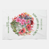 Christelijke BLOEI WAAR U BENT GEPLANT Bloemen Pla Theedoek (Horizontaal)