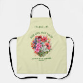 Christelijke BLOEI WAAR U BENT GEPLANT Bloemen Schort (Voorkant)