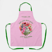 Christelijke BLOEI WAAR U BENT GEPLANT Bloemen Schort (Voorkant)