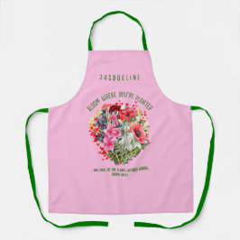 Christelijke BLOEI WAAR U BENT GEPLANT Bloemen Schort