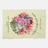 Christelijke BLOEI WAAR U BENT GEPLANT Bloemen Theedoek (Horizontaal)