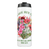 Christelijke BLOEI WAAR U BENT GEPLANT Bloemen Thermosbeker (Voorkant)