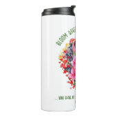 Christelijke BLOEI WAAR U BENT GEPLANT Bloemen Thermosbeker (Gedraaid links)