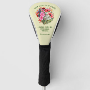 CHRISTELIJKE BLOEI WAAR U BENT GEPLANT BLOEMENNAAM GOLFHEADCOVER