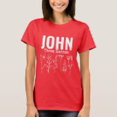 Christelijke bloem John drie zestien (3:16) T-shirt (Voorkant)