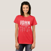 Christelijke bloem John drie zestien (3:16) T-shirt (Voorkant volledig)