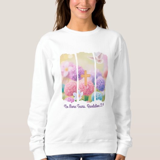 Christelijke Bloemen Borstel Stroke T-shirt/ Trui (Voorkant)