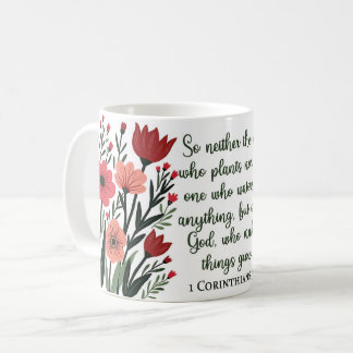 Christelijke bloemenmok koffiemok