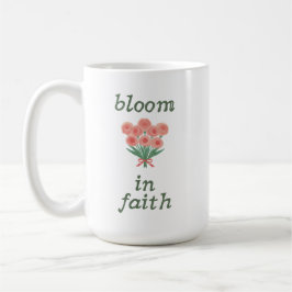 Christelijke Bloemige Gelofs Lettering Gezellige E Koffiemok