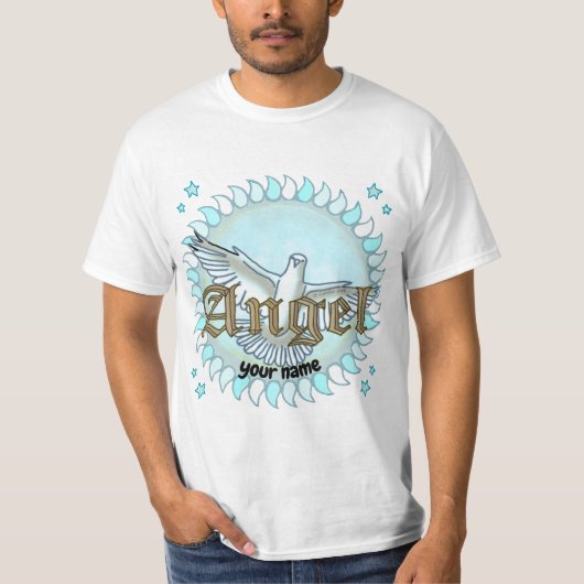 Christelijke Blue Angel Dove T-shirt (Voorkant)