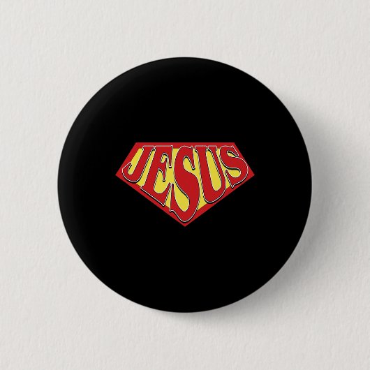 Christelijke bodybuilding aangedreven ronde button 5,7 cm (Voorkant)