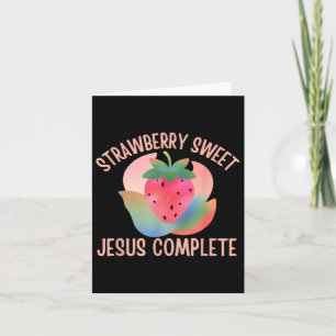Christelijke Boho Aardbei Sweet Jesus Complete Fru Kaart