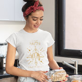 Christelijke Boho Faith Bigger dan je angst Modern T-shirt