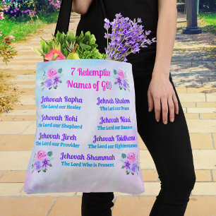 Christelijke boodschappentassen, 7 Verlossende Nam Tote Bag