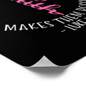 Christelijke borstkankerwaarschuwing Faith Luke 13 Poster (Hoek)