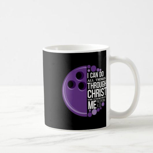 Christelijke Bowling Funny Personalized Team Gift Koffiemok (Rechts)