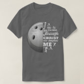 Christelijke Bowling Funny Personalized Team Gift T-shirt (Design voorkant)