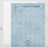 Christelijke briefhoofd sjabloon (Voorkant / Achterkant)