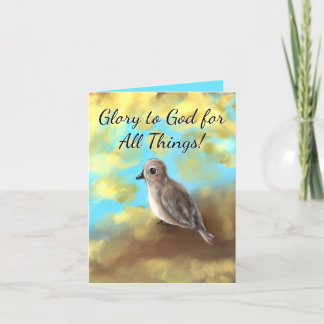 Christelijke briefkaart (treurduif)