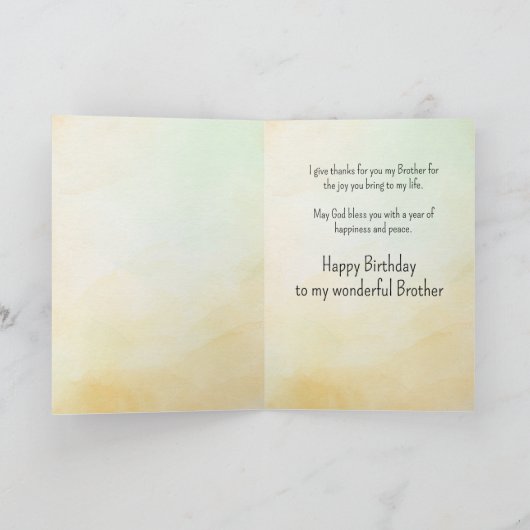 Christelijke Broer Verjaardag Pheasant Gamebird Feestdagen Kaart (Binnen)