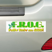 CHRISTELIJKE BROG ACRONYM VOLLEDIG OP GOD BUMPERSTICKER (Op auto)