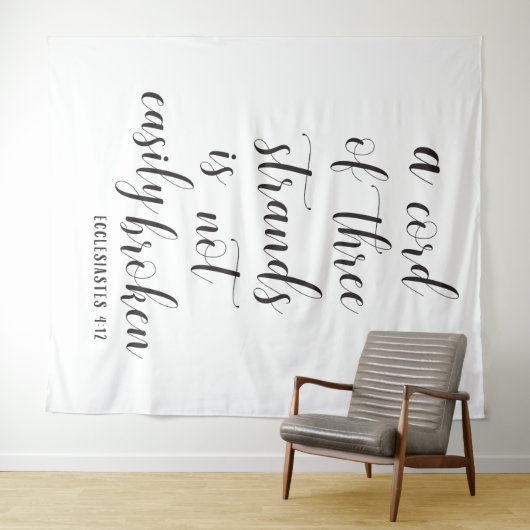 Christelijke bruiloft achtergrond | Driestrengs sn Wandkleed (In Situ (horizontaal))