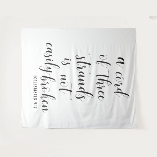 Christelijke bruiloft achtergrond | Driestrengs sn Wandkleed (Voorkant (horizontaal))