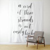 Christelijke bruiloft achtergrond | Driestrengs sn Wandkleed (In situ)