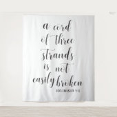 Christelijke bruiloft achtergrond | Driestrengs sn Wandkleed (Voorkant)