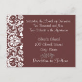 Christelijke bruiloft Alle aangepaste kleuren Uitnodiging Briefkaart (Achterkant)