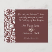 Christelijke bruiloft Alle aangepaste kleuren Uitnodiging Briefkaart (Voorkant)