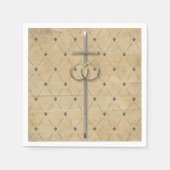 Christelijke bruiloft en Rings Napkins Servet (Voorkant)