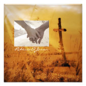 Christelijke  bruiloft foto afdruk (Voorkant)