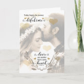 Christelijke bruiloft Gefeliciteerd Bride en Groom Kaart (Voorkant)